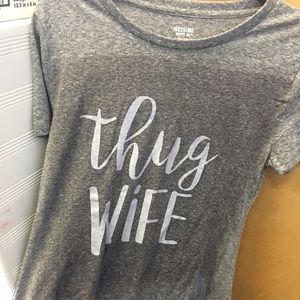 Thug wife t shirt brand new
